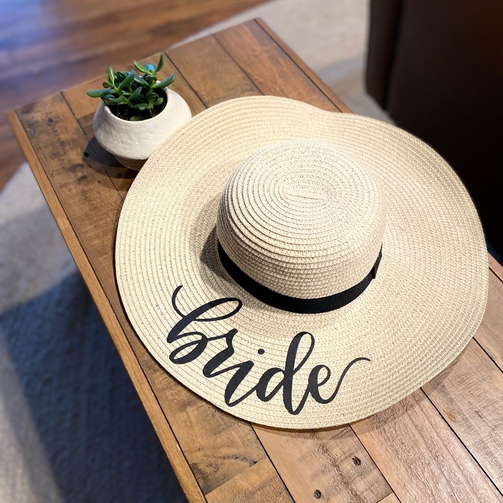 Bride Sun Hat - Picture 2 of 2